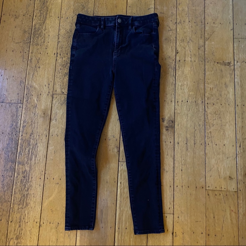 american eagle black jeggings